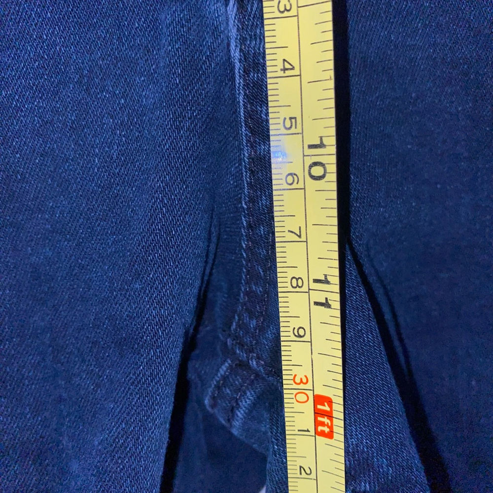 Women's Ann Taylor Dark Blue Denim Jeans Size 14 - Picture 4 of 9